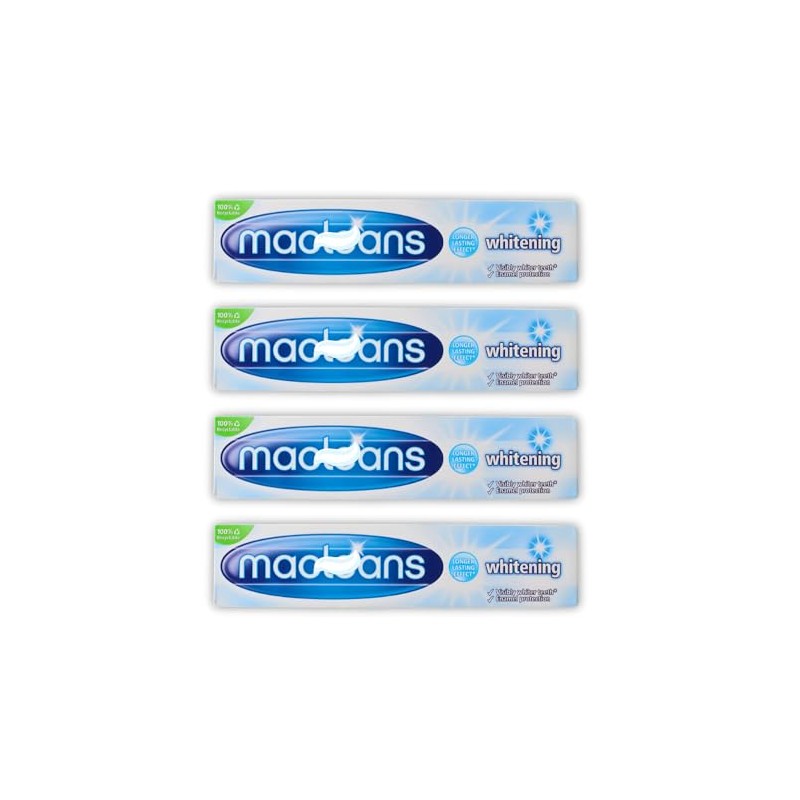 Bundle of 4 Mac Leans Whitening Toothpaste 100ml Each |
