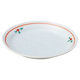 山下 Crafts 小皿 Blue 12 cm Celadon 赤絵 Flower 3.5 Stamped Plate 14062140