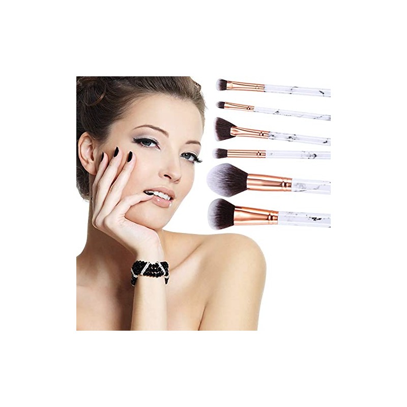 Makeup Brushes Set of 12 Marble Make Up Brushes with