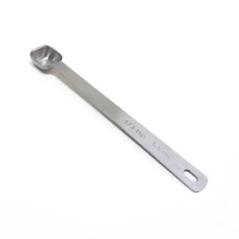 BERYLER 1PCS 1/3 Teaspoon(1/3tsp, 1/10tbsp, 1.5ml) Single Tiny Square Bowl Measuring Spoon, Small Individual Stainless Steel Measure Spoons Only