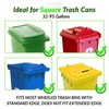 HOSUKU Trash Can Lock for Animals,Raccoon Proof Trash Can Lock,