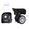 Kisangel 4pcs Universal Wheel Luggage Replacement Wheel Furniture Wheel Roller