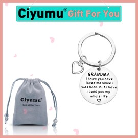 To My Grandma Gifts Grandma Gift from Grandchildren Grandma Keychain Grandmother Birthday Gifts Grandma Keychain Grandma Mother’s Day Gifts from Granddaughter Grandson Appreciation Nanny Gift