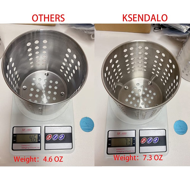 KSENDALO Small Stainless Steel Utensil Holder, SUS304 Silverware Utensil Drying