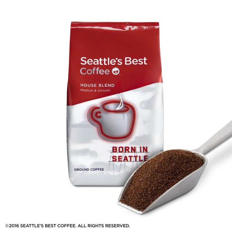 Seattle's Best Coffee House Blend Medium Roast Ground Coffee, 12
