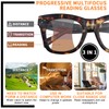 FONHCOO Progressive Reading Glasses for Women Square Blue Light Blocking