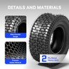 TRIBLE SIX 16x6.50-8 Lawn Mower Tire, 2 Ply,Tubeless,2 Pack