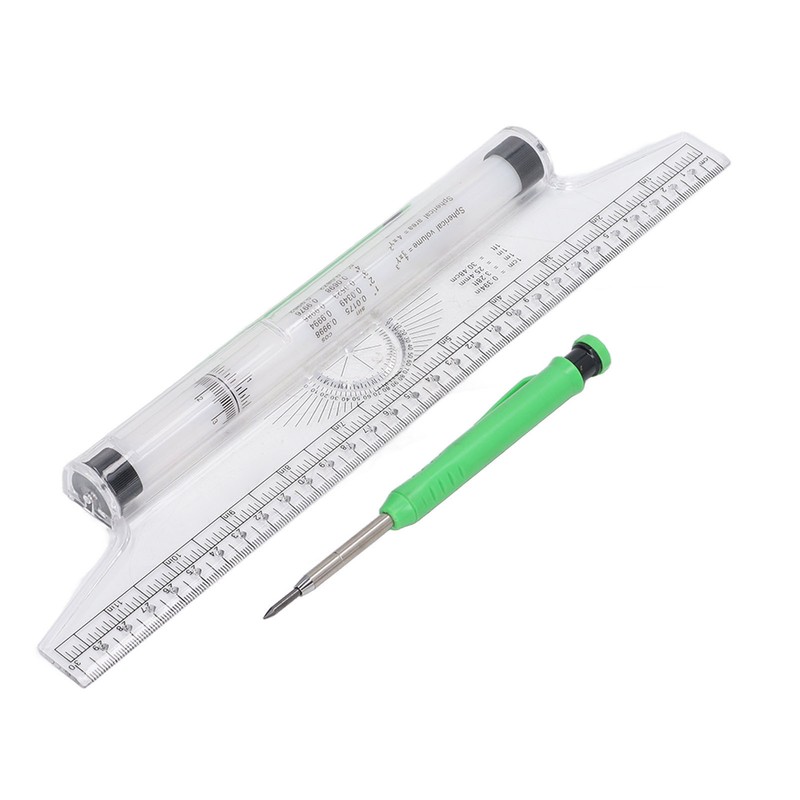 Measuring Rolling Ruler 30cm Various Formulas Horizontal Vertical Parallel Lines