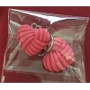 BRUJITA WAX Aretes De Resina De Corazon 38 Mm