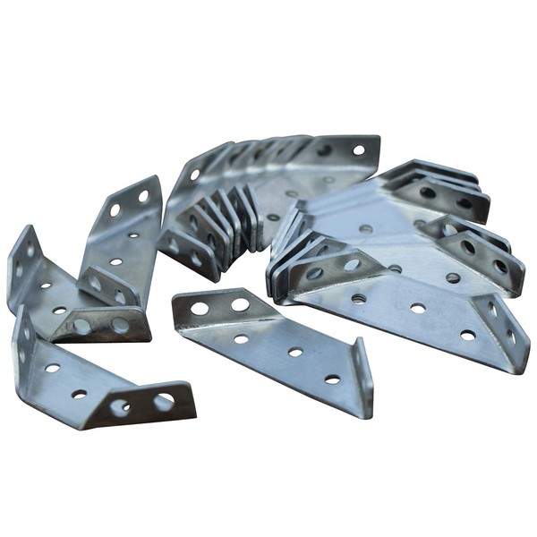 Multifunctional Stainless Steel Corner Bracket, Set of 16, 69 x