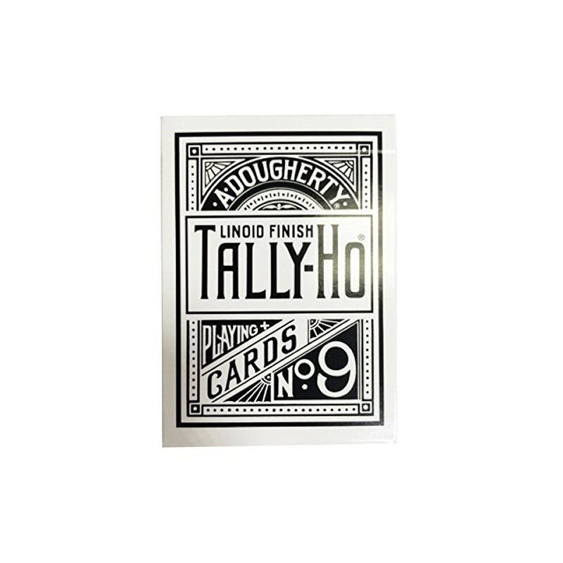 White Tally Ho Reverse Circle Back Limited Edition Playing Cards