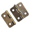 20 Pack Small Mini Hinges for Wooden Jewelry Box, Antique