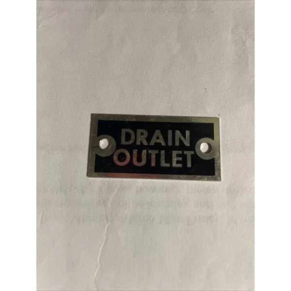 NOS Vintage NOS RV Camper Information Aluminum Emblem