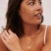 Fettero Necklace Chain Metal Allergy-Friendly Necklace Popular 14K Gold A-Z