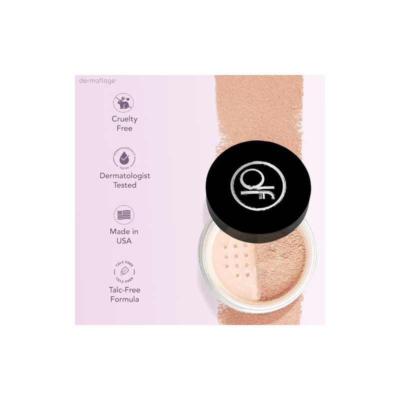 Dermaflage - Base de maquillaje en polvo mineral para piel
