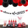 Red Black Party-Decoration Graduation Banner - 14pcs Kits Cap Garland