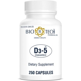 Bio-Tech Pharmacal Vitamin D3 (D3 5k IU, 250 Count)