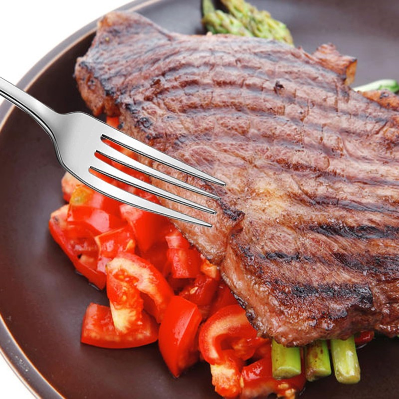 Dinner Fork 4 Pieces, Stainless Steel 20.5cm Forks Silverware