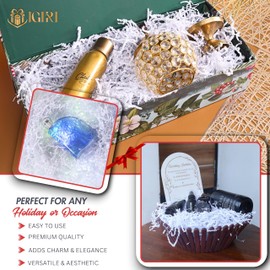 Igiri 200g -Crinkle Paper| Packing paper |Shred Filler great for Gift Wrapping, Basket Filling, Birthdays, Weddings, Anniversaries, Valentines Day, and other occasions 7oz(White)