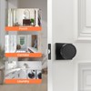 Haidms Black Passage Door Knobs Interior, Heavy Duty Round No
