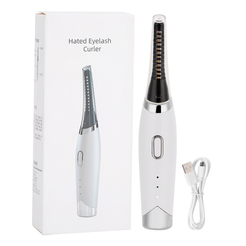 Electric Eyelash Curler Long Lasting Heated Perming USB Rechargeable Makeup