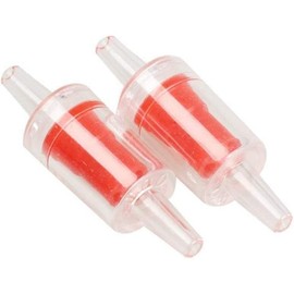 2Pcs Red Backflow Prevention Valve Aquarium Check Bubble Air Pump Valve for Fish Tank Aquarium Air Pump Accessories，Aquarium Pumps and Filters