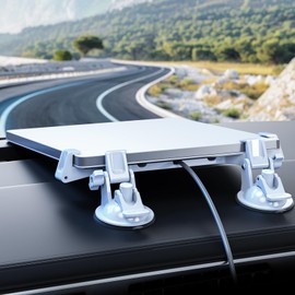 Linkoostar Starlink Mini Suction Cup Mount for Dashboard & Windshield Ensures Stable Satellite Signal, Secure Starlink Mini Car Mount High Strength Suction Base Mounting Kit Suitable for Most Vehicles