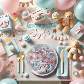 Cotton Candy Lollipops Bulk Candy Suckers - 3 Pounds - Gender Reveal Candy Pink and Blue Pastel Colors for Baby Shower, Goodie Bag Stuffers, Student Rewards, Gender Reveal Party Favor