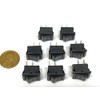 8 Pieces Black Rocker switch 15mm x 10mm 6a 2pin