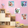 6 Pack Christmas Framed Paint by Numbers for Adults, Easy