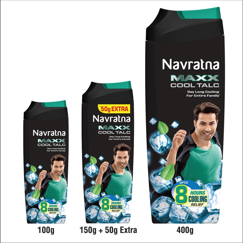 Navratna Maxx Cool Talc, 400gm