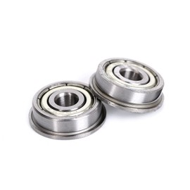 Ruimou 12Pcs F625zz Flange Deep Groove Ball Bearings(5mm x 16mm x 5mm) for 3D Printer, DIY Mechanical Pulley Wheel Parts