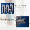 3-Way Water Changer Control Valve, 4 Point Thread Interface (1/2