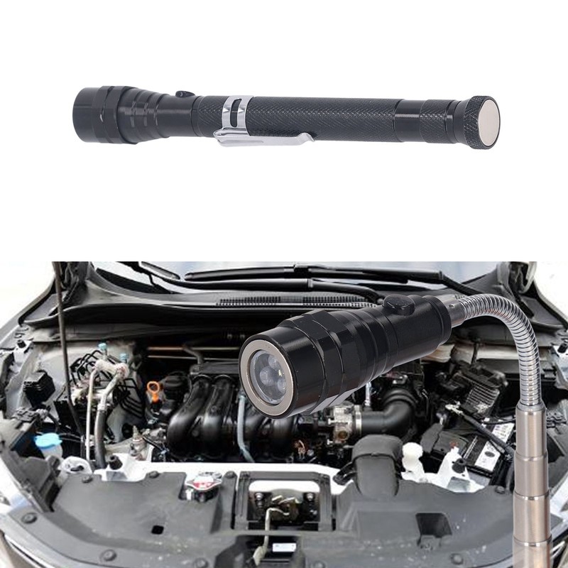 Retractable LED Magnetic Pickup Tool Non Slip Face Telescoping Magnet