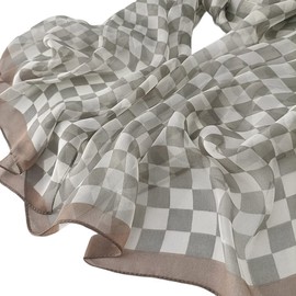 FAIRYGATE Womens Scarves Lightweight Scarfs for Women Shawls and Wraps for Wedding Womens Shawl Large Ladies Chiffon Scarf Grey A4623