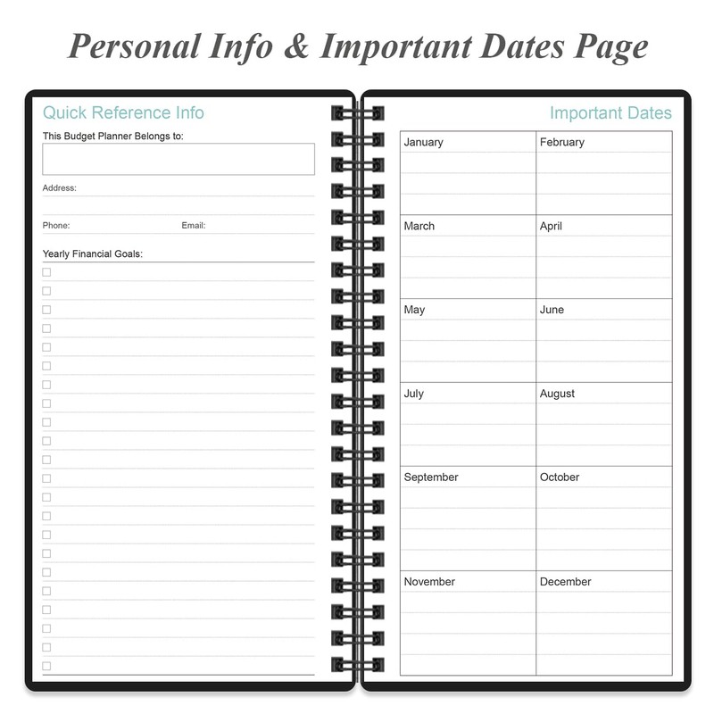 Budget Planner - A6 Expense Budget Tracker, Budget Book for
