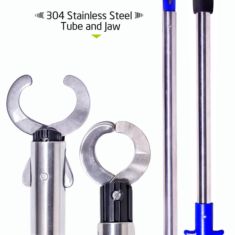 Fairiland Heavy-Duty Fish Gripper – 43.3" Extra-Long Stainless Steel Grabber