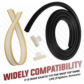 154827601 Door Seal, 809006501 Lower Seal and 154701001 Splash Shield Kit, Dishwasher Bottom Door Seal Gasket Kit by Seentech – Compatible with Frigidaire Kenmore Replace 154211801,AP4338941,PS2203346