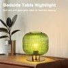 Soutas Glass Globe Table Lamp, Mid Century Modern Green Table