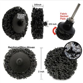 CSD Sanding Disc, 20 Pieces Coarse Cleaning Disc 50 mm, Cleaning Disc Set, Drill Grinding Disc for Angle Grinder, Removing Rust, Welds, Oxidation