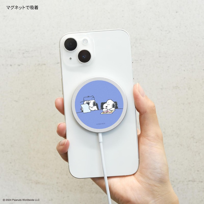 Gourmandies SNGG-112B Peanuts Snoopy MagSafe Compatible Wireless Charger Olaf
