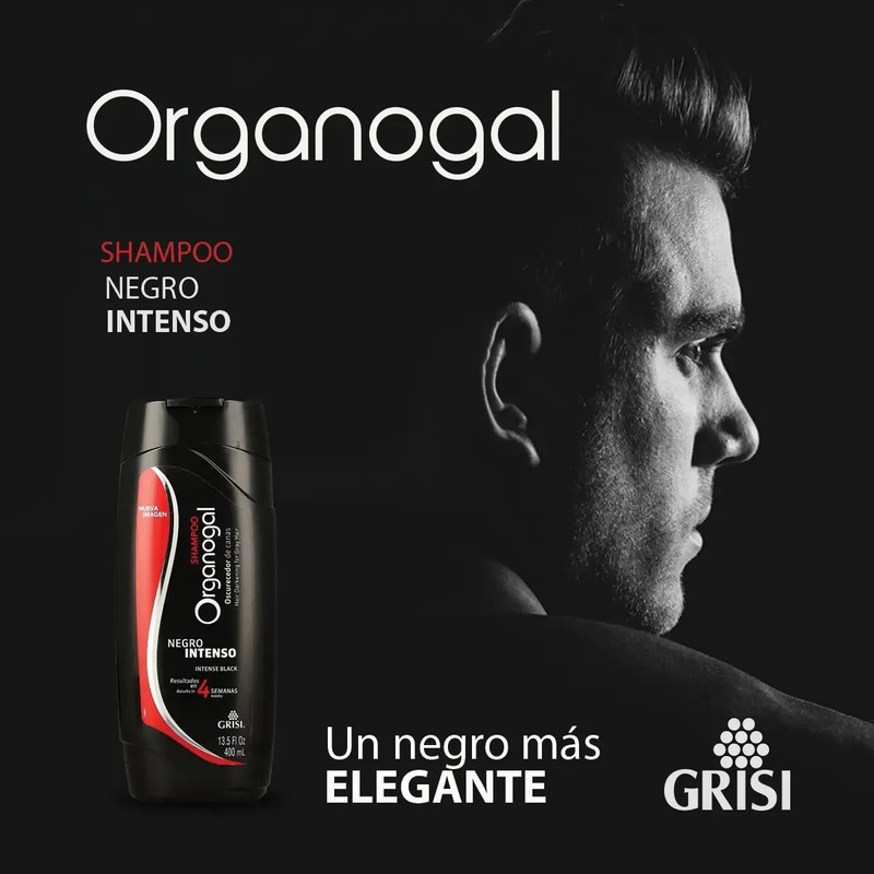 Shampoo Grisi Organogal Negro Intenso 400ml