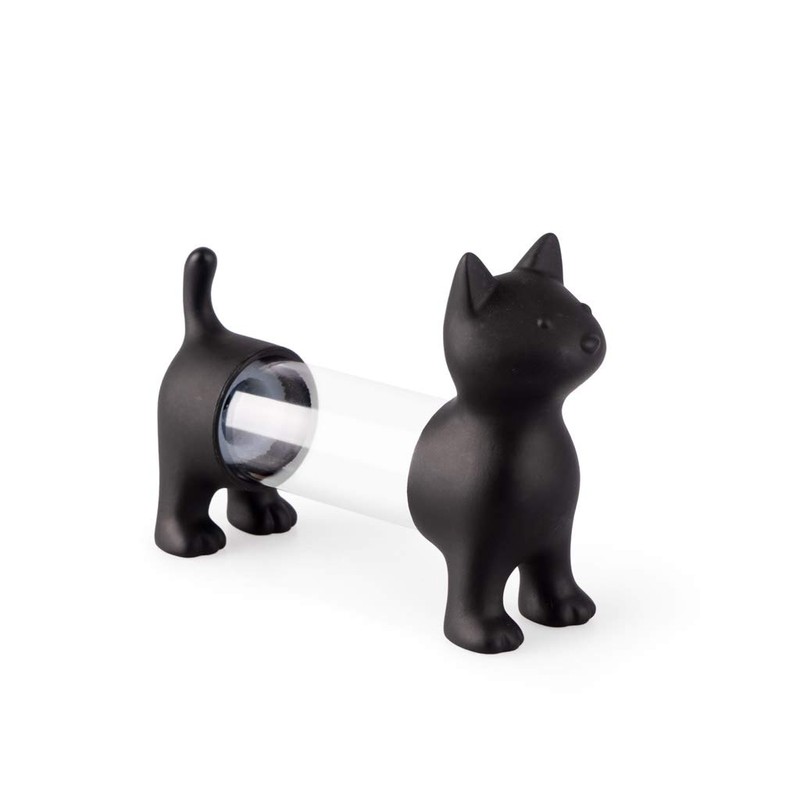Balvi Toothpick Dispenser and Salt and Pepper Shakers CAT Black