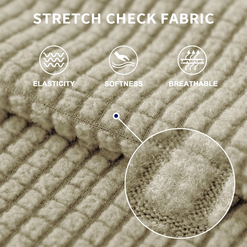 SUBRTEX 3 Pieces Stretch Sofa Slipcover Sets Couch Cover Sets