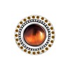 Andante Chunk Press Stud Charm with Eyes Brown For Chunk