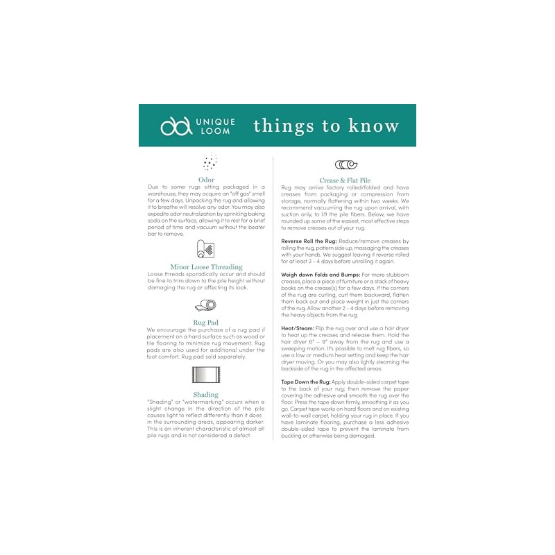 Unique Loom Collection Casual Transitional Solid Heathered Indoor/Outdoor Flatweave Area