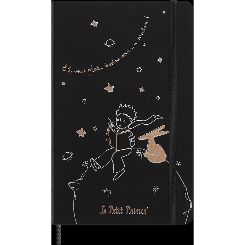 Moleskine Limited Edition Le Petit Prince Notebook, Large, Ruled, Black,