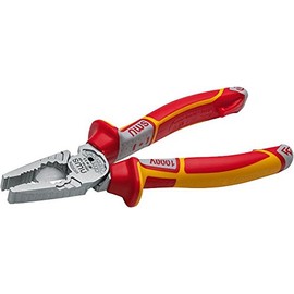 5-in-1 Combimax Pliers VDE 180mm, Overall Length 180mm, Plier Style Combination, Cut Type Flush, Cutter Type Heavy Duty, Cutting Capacity Max 5.2mm, Hard Wire Cutting Capacity 2.2mm