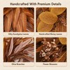 24Inch Artificial Fall Wreath for Front Door Decor Money Leaf