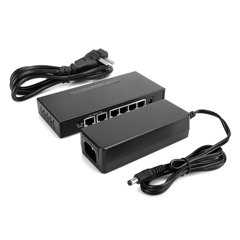6 Port 4 Ways Poe Power Supply Switch Internet Monitoring